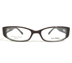 Vera Wang Eyeglasses Frames V033 CS Brown Rectangular Cat Eye Full Rim 4... - £44.67 GBP