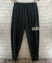 Adidas Sweatpants Mens sz M Medium Black with Pockets Lounge ActiveWear - £14.21 GBP