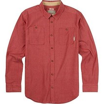 BURTON Men&#39;s Glade Long Sleeve Polo Shirt, Small - Brick Red Chambray - ... - $752.48 MXN