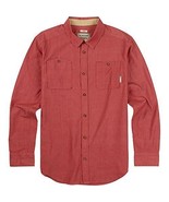 BURTON Men&#39;s Glade Long Sleeve Polo Shirt, Small - Brick Red Chambray - ... - $726.24 MXN