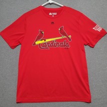 St. Louis Cardinals Mens T Shirt Size Large Majestic Red Cool Base Evolution TEE - £10.99 GBP