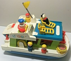 1973 Fisher Price Happy Houseboat Little People Play Set 985 Complete Vintage - £62.92 GBP