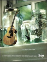 Taylor AE acoustic electric guitar in mason jar advertisement 2007 ad print - £3.38 GBP