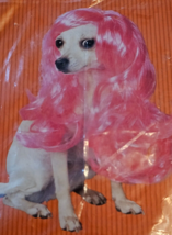 Pink Pet Costume Glam Wig Dog One Size Fits Most - $9.47 CAD