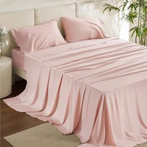 Bedsure California King Sheet Sets, Cooling Sheets, Rayon Up - £85.89 GBP