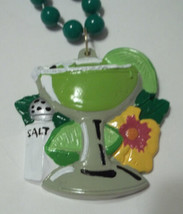 Lime Margarita Buffet Mardi Gras Bead Beads Party Favor Necklace - £4.65 GBP