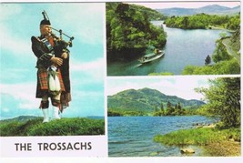 United Kingdom UK Postcard Scotland Trossachs Loch Katrine &amp; Achray Ben Venue - £2.32 GBP