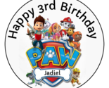 12 Personalized Paw Patrol Inspired Birthday Party Favor Stickers, Label... - $7.99