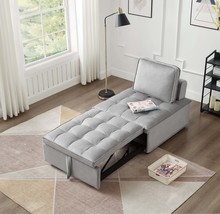 Velvet Convertible Sofa Bed: Single Seater - $222.99