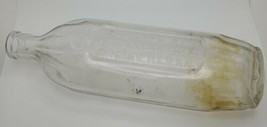 Dr. Peter Fahrney &amp; Sons Chicago Illinois Clear Glass Vintage Bottle - £15.41 GBP