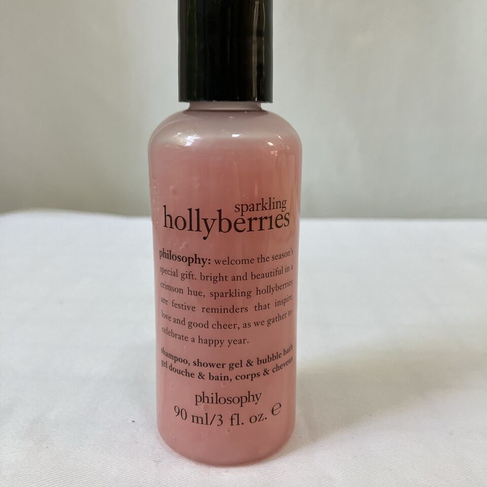 Philosophy Sparkling HollyBerries 3 Fl oz Shampoo Shower Gel Bubble Bath - $8.91