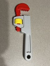 Little Tikes Adjustable Monkey Pipe Wrench Toy Plastic Construction Gray Red Vtg - £10.08 GBP
