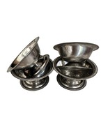 Vollrath Japan Stainless Steel Vintage Coupes Ice Cream Cups X 4 Retro  - $89.59 CAD