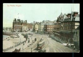 Vintage Souvenir Postcard The Parade High Street Marine Drive Margate En... - £9.93 GBP