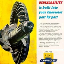 1958 GM Chevrolet Genuine Car Parts Advertisement Automobilia Life HM2Y - $24.99