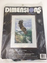 Vintage Dimensions Needlepoint Soaring Spirit Eagle #2435 By Al Agnew 1995 - £29.34 GBP