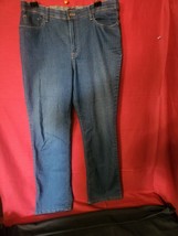 Gloria Vanderbilt Jeans Size 12 MISSY Womens stretch Straight Leg Blue Jeans - £10.73 GBP