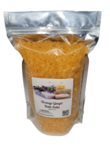 Bath Salts | Orange Ginger Scent | 4 Sizes | Sea Salt | Epsom Salt - $12.82+