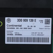  Volkswagen VW Kessy Keyless Entry Lock Control Module 3D0909139A Oem 5wk48826 image 2