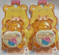 2 Wet N Wild Care Bears Make It Sweet Lip Scrub Birthday Cake Limited Edition  - £15.99 GBP