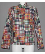 VTG ORVIS Colorful Plaid Patchwork Madras Plaid Lined 2-Pkt Jacket Shirt... - $54.45 CAD