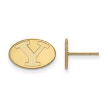 SS w/GP Brigham Young University XS Post Earrings - £48.13 GBP