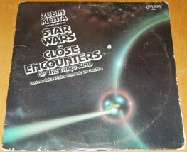 Zubin Mehta Conducts Star Wars Close Encounters LP Record Soundtrack Album 1978 - £3.91 GBP