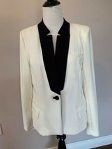 NWOT W118 by Walter Baker White Jacket Black Trim SZ L - £63.02 GBP