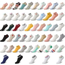 55 Pairs Women Athletic Ankle Socks Low Cut Sport Socks Invisible Casual... - £42.21 GBP