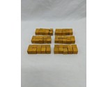 Lot Of (60) Yellow Wooden Board Game Cubes 1/2&quot; - £6.95 GBP