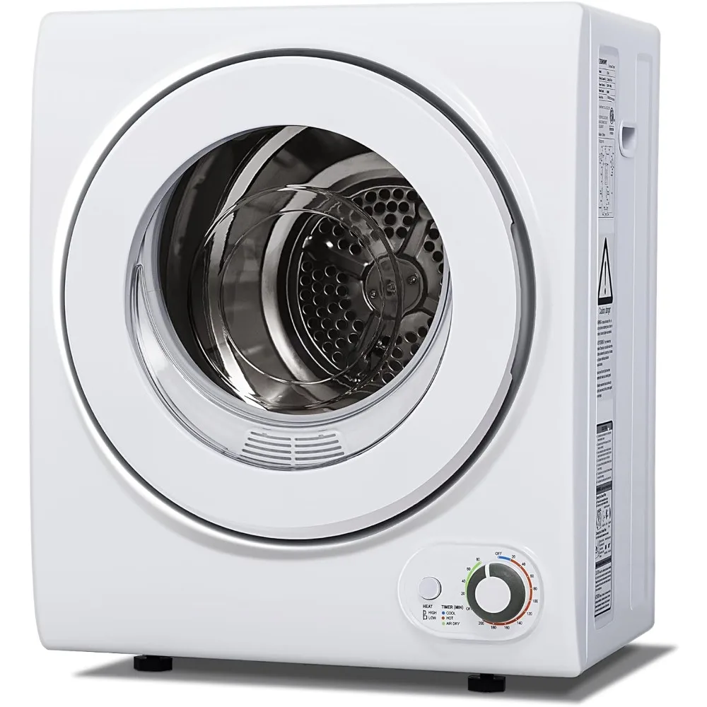 Clothes dryer 850w compact laundry dryers 1 5 cu ft front load stainless steel electric thumb200