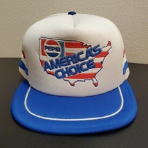 New Pepsi America’s Choice 3 Stripe White Mesh Trucker Hat Men&#39;s Rare Vi... - $217.80