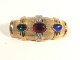 Vintage DOTTY SMITH Runway Gold Tone Multi-Color Fauxstone Belt Buckle-
... - £42.25 GBP