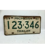1962 Michigan License Plate Trailer # 123 346 - $13.01 CAD