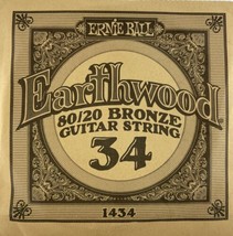 Ernie Ball Earthwood 80/20 Bronze Guitar String 1434 Sim202301 - £7.51 GBP