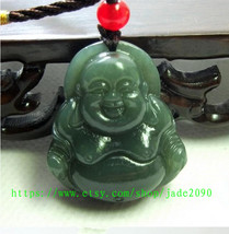 FREE SHIPPING green  jade Happy /  happiness /  Compassion buddha / Laughing Bud - £16.23 GBP
