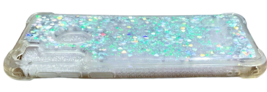 Sparkling Liquid Glitter Case For Samsung Galaxy A 21 - Silver Glitter Hearts image 6