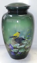 Large/Adult 200 Cubic Inch Goldfinch Bird Aluminum Cremation Urn for Ashes - $199.99