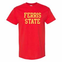 AS01 - Ferris State Bulldogs Basic Block T Shirt - Small - Red - £18.82 GBP