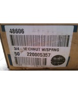 FASTENAL 48606, 3/4&quot; NUT WITH SPRING, BOX OF 50 - $49.95