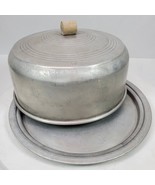 Vintage Aluminum Ridged Cake Taker Saver Keeper For 9 Inch Cake - $27.12