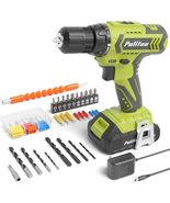 PULITUO Cordless Drill Set - 20V Electric Power Drill with Battery and, ... - $34.99