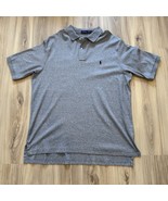 Polo Ralph Lauren Short Sleeve Gray Polo Shirt XXL Tall 2XL EUC 100% Cot... - $24.75