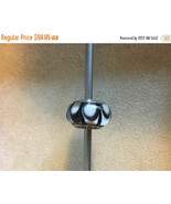  Genuine Pandora Silver Brown White Loop Swirl Murano Glass Charm Bead R... - £39.14 GBP