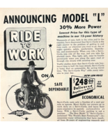 1949 Servi-Cycle Model L Motorcycle Advertisement Vintage Motor Bikes DW... - $366.58 MXN