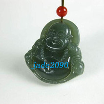 Fee shipping -  AAA Natural green jade Happy /  happiness /  Compassion / laughi - £15.14 GBP