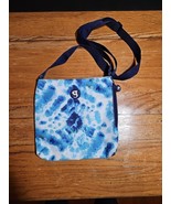 Geckobrands Blue White Green Tie Dye Crossbody Bag Purse Zipper Beach Tr... - $19.75