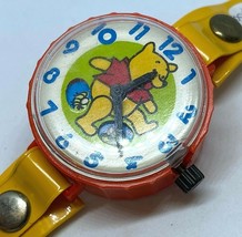 VTG Disney Winnie Pooh Bear Moving Bees Kids Toy Hand-Wind Mechanical Watch Hour - £26.00 GBP