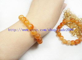 Free Shipping - 100% Nice Natural Yellow Jadeite Jade charm beaded jade ... - $19.99