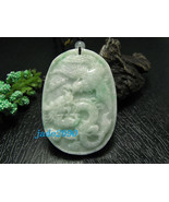 Free Shipping - Natural light green jadeite jade  Dragon and Phoenix  ch... - $25.96 CAD